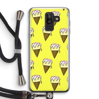Isjes: Samsung Galaxy J8 (2018) Transparant Hoesje met koord