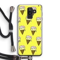 Isjes: Samsung Galaxy J8 (2018) Transparant Hoesje met koord