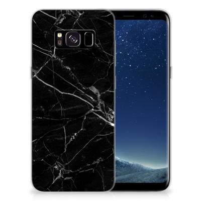 Samsung Galaxy S8 | TPU | Siliconen hoesje | Marmer Zwart - Origineel Cadeau Vader