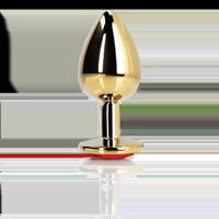 Ouch! by Shots Hartvormige Edelpunt - Klein - Goud/Rood