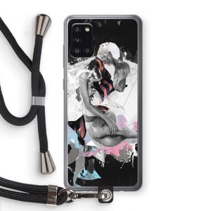 Camouflage de sommeil: Samsung Galaxy A31 Transparant Hoesje met koord
