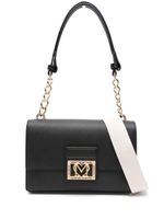 Love Moschino sac porté épaule à plaque logo - Noir