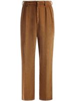 Bally pantalon de costume à plis marqués - Marron