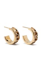 Valentino Garavani boucles d'oreilles VLOGO serties de cristaux - thumbnail