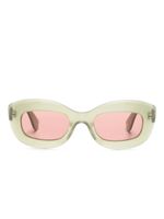 Garrett Leight lunettes de soleil à monture ronde - Vert