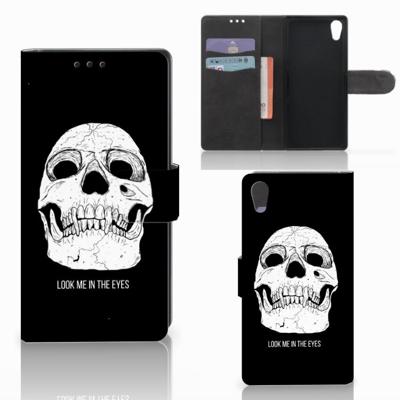 Telefoonhoesje met Naam Sony Xperia XA1 Skull Eyes Telefoonhoesje met Naam Sony Xperia XA1 Skull Eyes