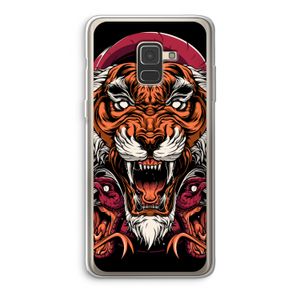 Tiger and Rattlesnakes: Samsung Galaxy A8 (2018) Transparant Hoesje