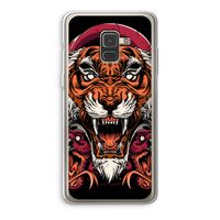 Tiger and Rattlesnakes: Samsung Galaxy A8 (2018) Transparant Hoesje