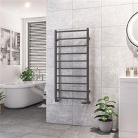 Eastbrook Tuscan Square handdoekradiator 60x120cm 527W antraciet - thumbnail