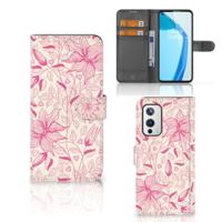 OnePlus 9 Hoesje Pink Flowers