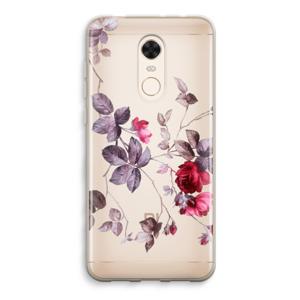 Mooie bloemen: Xiaomi Redmi 5 Transparant Hoesje