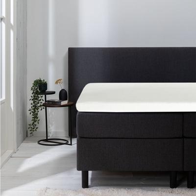 Hoeslaken Luna Stretch Topper 2 PACK Wit 90x200 Cm Ademend Luna Bedding - Dekbed-Discounter.nl