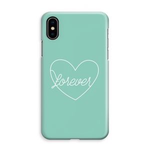 Forever heart pastel: iPhone XS Max Volledig Geprint Hoesje