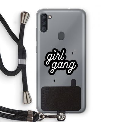 Girl Gang: Samsung Galaxy A11 Transparant Hoesje met koord