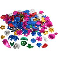 Creativ Company Pailletten, afm 15-45 mm, sterke kleuren, 400 gr/ 1 doos Creativ Company Pailletten, afm 15-45 mm, sterke kleuren, 400 gr/ 1 doos
