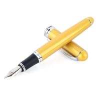 X750 briefpapier RVS Vulpen middellange NIB inkt pennen school Oiifice gift NIB grootte: 0.5 mm (goud)