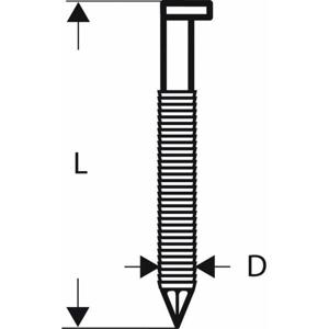 D-kopstripnagel SN34DK 100R, 3,1 mm, 100 mm, blank 2000 stuk(s) Bosch Accessories 2608200050 Afm. (l x b) 100 mm x 3.1 mm