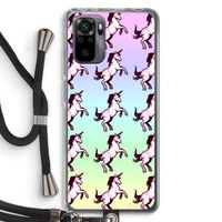 Musketon Unicorn: Xiaomi Redmi Note 10 Pro Transparant Hoesje met koord