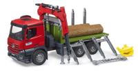 bruder MB Arocs houtvrachtwagen met laadkraan en grijper modelvoertuig - thumbnail