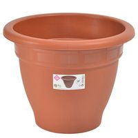 Terra cotta kleur ronde plantenpot/bloempot kunststof diameter 30 cm   -