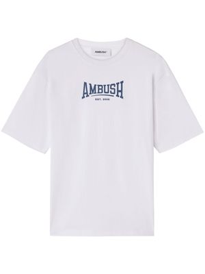 AMBUSH t-shirt en coton biologique à logo imprimé - Blanc