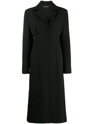 Kwaidan Editions manteau long à boutonnière - Noir