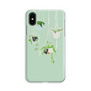 Hang In There: iPhone X Volledig Geprint Hoesje