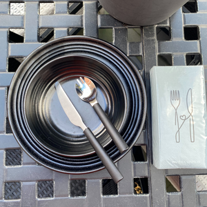 Camping Bestekset - Lichtgewicht mes en lepel/vork - Draagbare camping gadgets - Roestvrij staal - Compacte Camping cutlery set