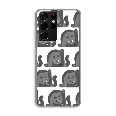 Cats: Samsung Galaxy S21 Ultra Transparant Hoesje