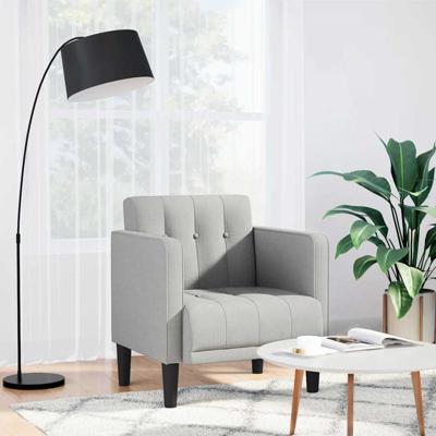 Fauteuil met armleuningen Wolkengrijs 53 cm Stof