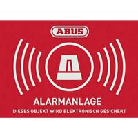 ABUS AU1422 Waarschuwingssticker Alarmsysteem Taal Duits (b x h) 148 mm x 105 mm