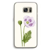Purple poppy: Samsung Galaxy S7 Transparant Hoesje Purple poppy: Samsung Galaxy S7 Transparant Hoesje