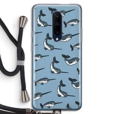 Narwhal: OnePlus 7 Pro Transparant Hoesje met koord