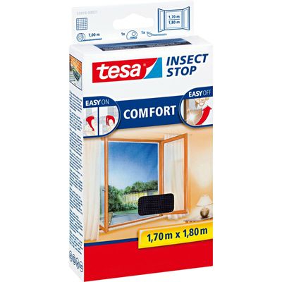 1x Tesa vliegenhor/raamhor zwart 1,7 x 1,8 meter
