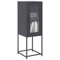 Dressoir 36x39x107 cm koudgewalst staal antracietkleurig