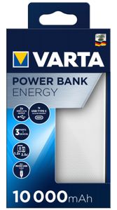 Varta Power Bank Energy 10000 Powerbank 10000 mAh LiPo USB-C Wit/zwart