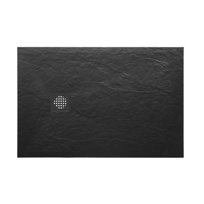 Douchebak Wiesbaden Stonea | 90x120x3 cm | Excl.Sifon | Composiet | Antislip | Mat zwart