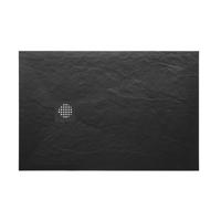 Douchebak Wiesbaden Stonea | 90x120x3 cm | Excl.Sifon | Composiet | Antislip | Mat zwart Douchebak Wiesbaden Stonea | 90x120x3 cm | Excl.Sifon | Composiet | Antislip | Mat zwart