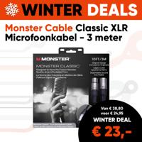 Monster Cable Classic XLR Microfoonkabel 3 Meter 600500 - Aanbieding