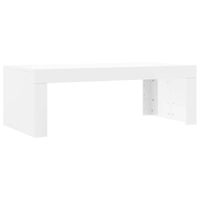 vidaXL Salontafel 102x50x36 cm bewerkt hout hoogglans wit - thumbnail