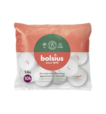 Bolsius Maxi-lichten 10-uur zak 14 stuks