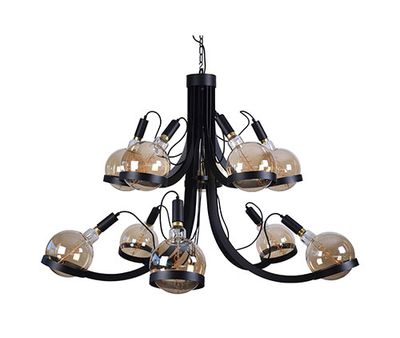 Ztahl design kroonluchter Prop Up 10L - zwart