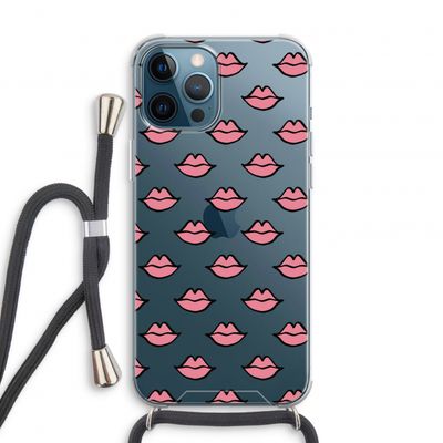 Lipjes: iPhone 12 Pro Transparant Hoesje met koord