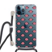 Lipjes: iPhone 12 Pro Transparant Hoesje met koord