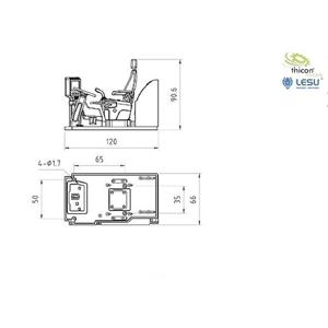 Thicon Models 58710 1:14 Graafmachine interieur 1 stuk(s)