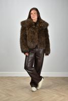 APParis jas Yara Fox F5CT332DKB dark brown