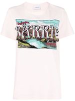 Barrie graphic-print cotton T-shirt - Rose