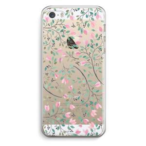 Sierlijke bloemen: iPhone 5 / 5S / SE Transparant Hoesje