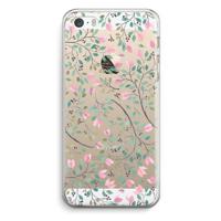 Sierlijke bloemen: iPhone 5 / 5S / SE Transparant Hoesje