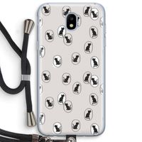 Miauw: Samsung Galaxy J5 (2017) Transparant Hoesje met koord Miauw: Samsung Galaxy J5 (2017) Transparant Hoesje met koord
